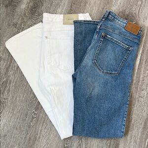 Set of 2 H&M Mid Rise Straight Leg Jeans Size 30